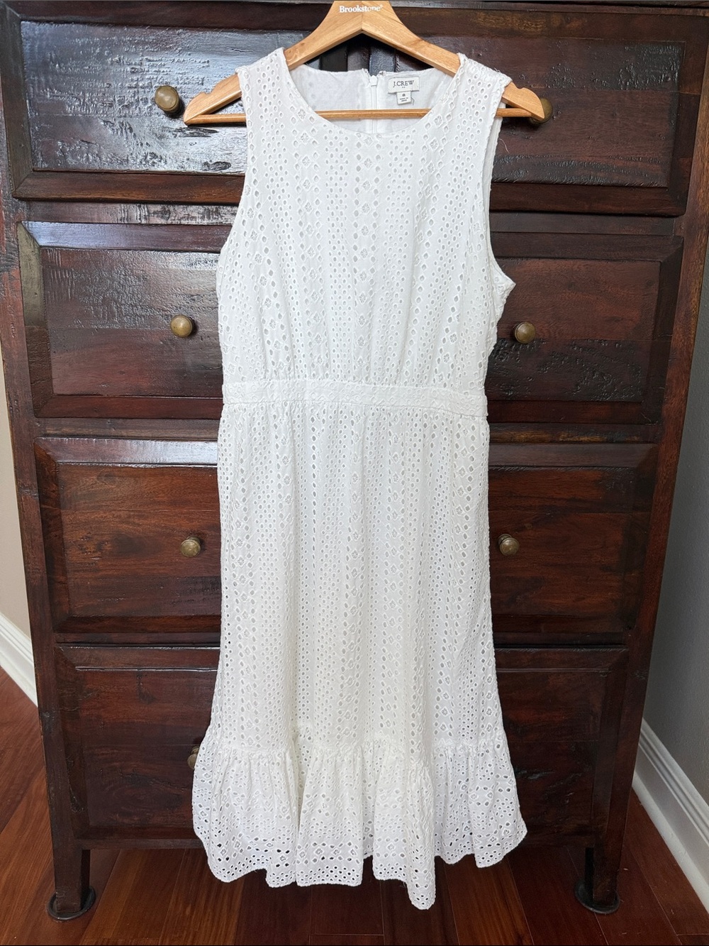 J. Crew White Eyelet dress